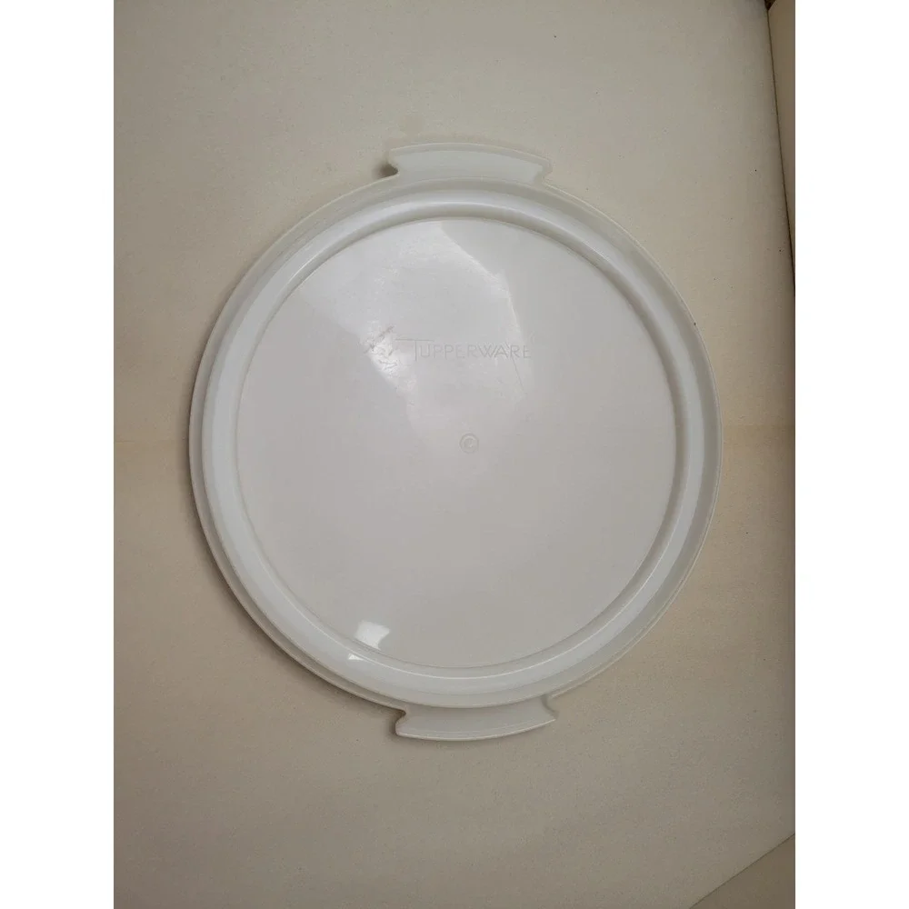 Vintage Tupperware Round Cake Carrier Base Only Sheer White 1250 Replacement
